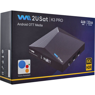 WE2U Sat K3 Pro IPTV 박스 안드로이드 엔드라이드 스포츠 OEM