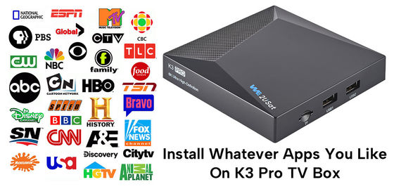 ODM K3 프로 안드로이드 IPTV 박스 네트워크 OTT 스트리밍 박스 평생