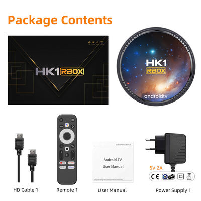 HK1 RBOX W2T IPTV 설정 상자 2G 4G 램 16G 32G 64G 롬 안드로이드 TV 상자